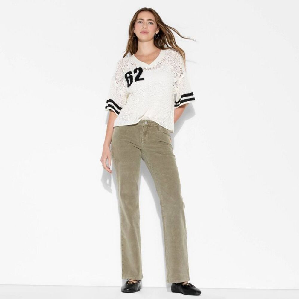Women's Corduroy Slim Boot Pants - Wild Fable Tan XS